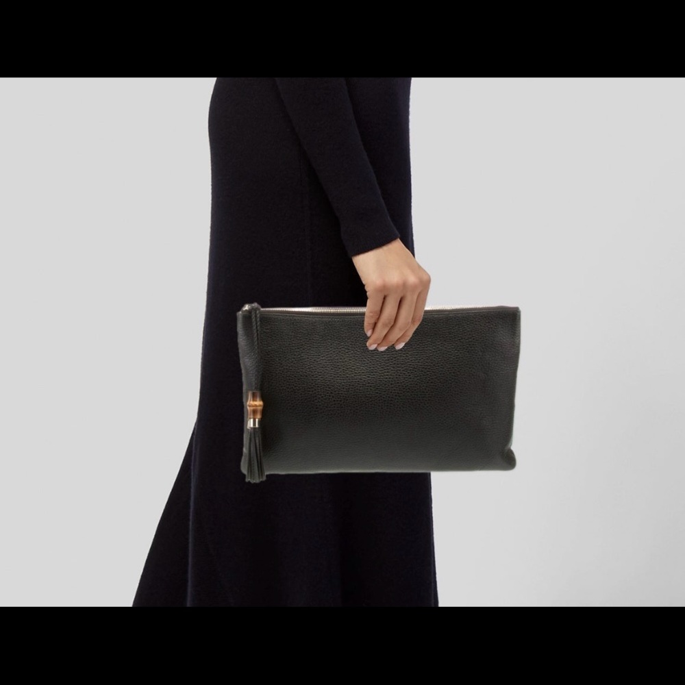Gucci bamboo clutch